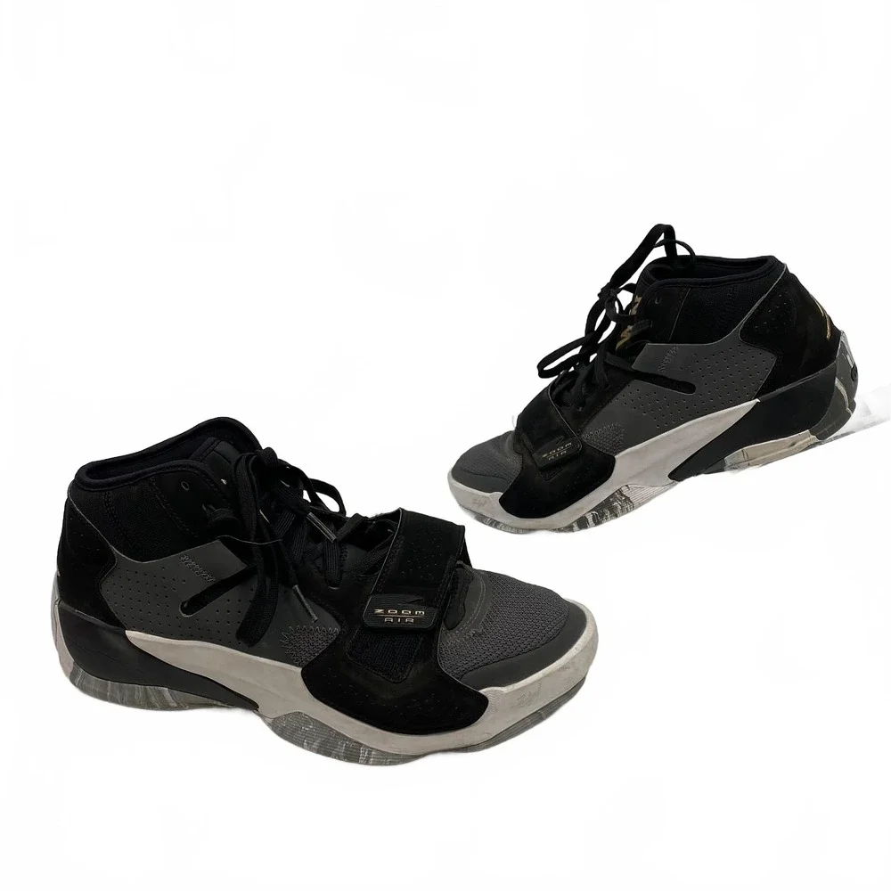 Jordan Zion 2 Sneakers | Men’s Regular US10, Black/Gray, Synthetic